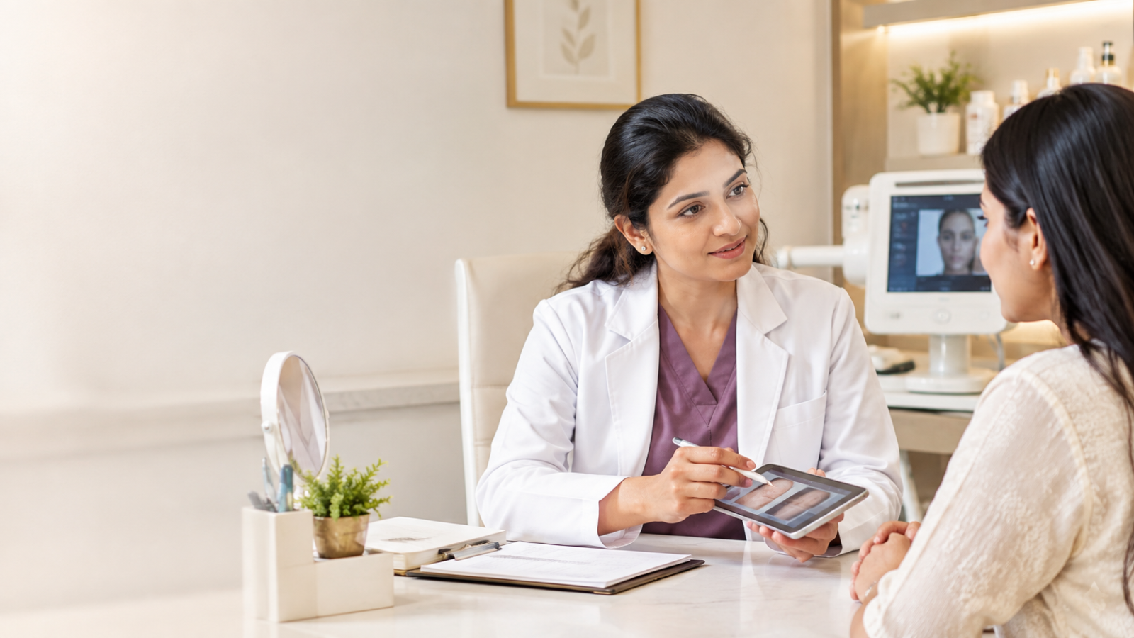 Dermatologist consultation for personalised skin, hair and aesthetic care